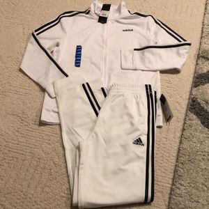 - Adidas boys jacket and joggers pants L 14/16